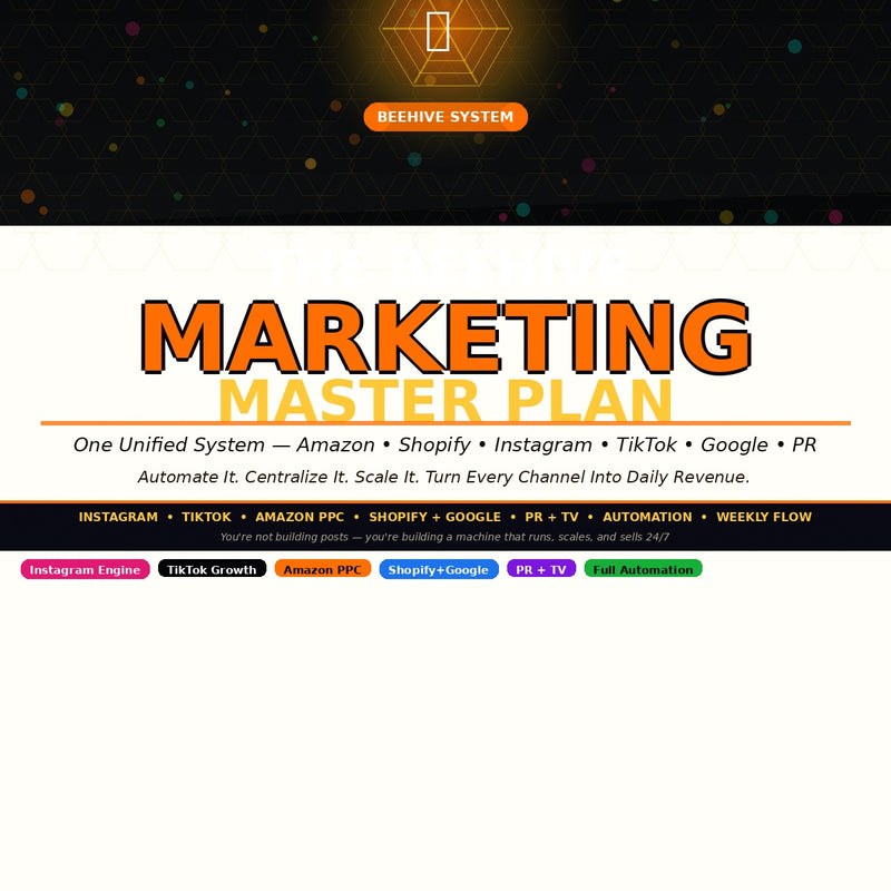 BEEHIVE TOTAL MARKETING CONNECTIONS – Build a Networked Marketing System That Drives Leads, Sales & Growth