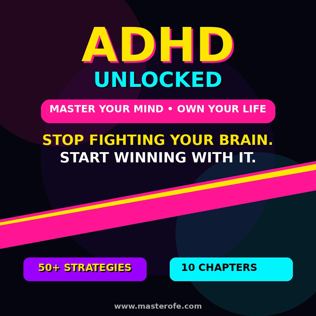 ADHD Unlocked – Digital eBook Practical Guide to Focus, Productivity & Daily Success