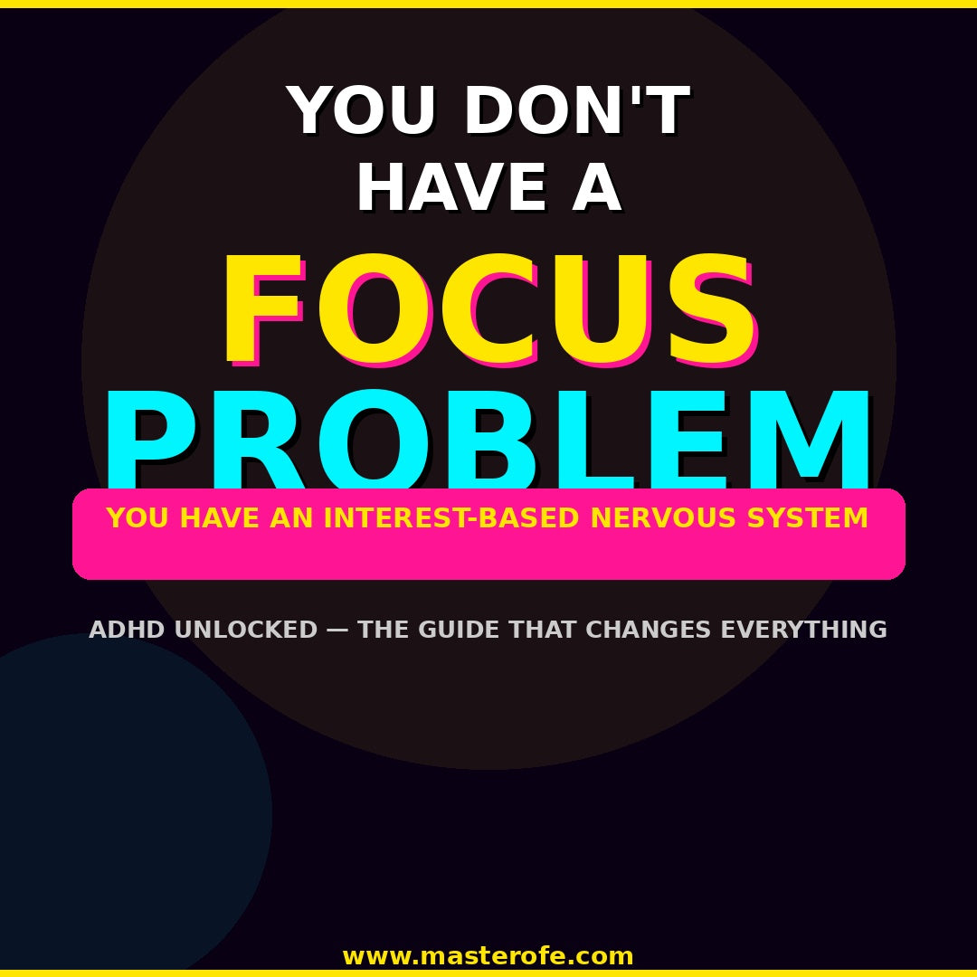 ADHD Unlocked – Digital eBook Practical Guide to Focus, Productivity & Daily Success