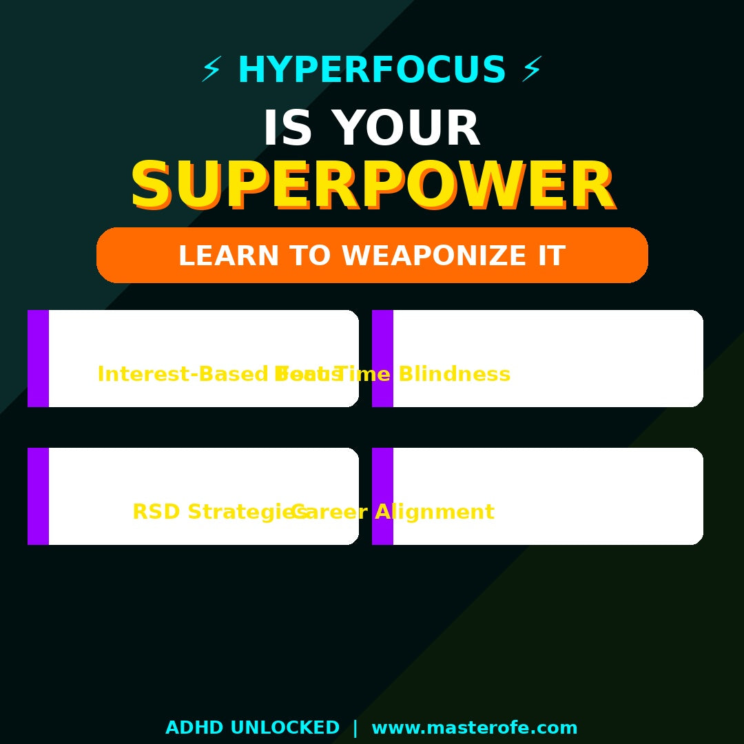 ADHD Unlocked – Digital eBook Practical Guide to Focus, Productivity & Daily Success