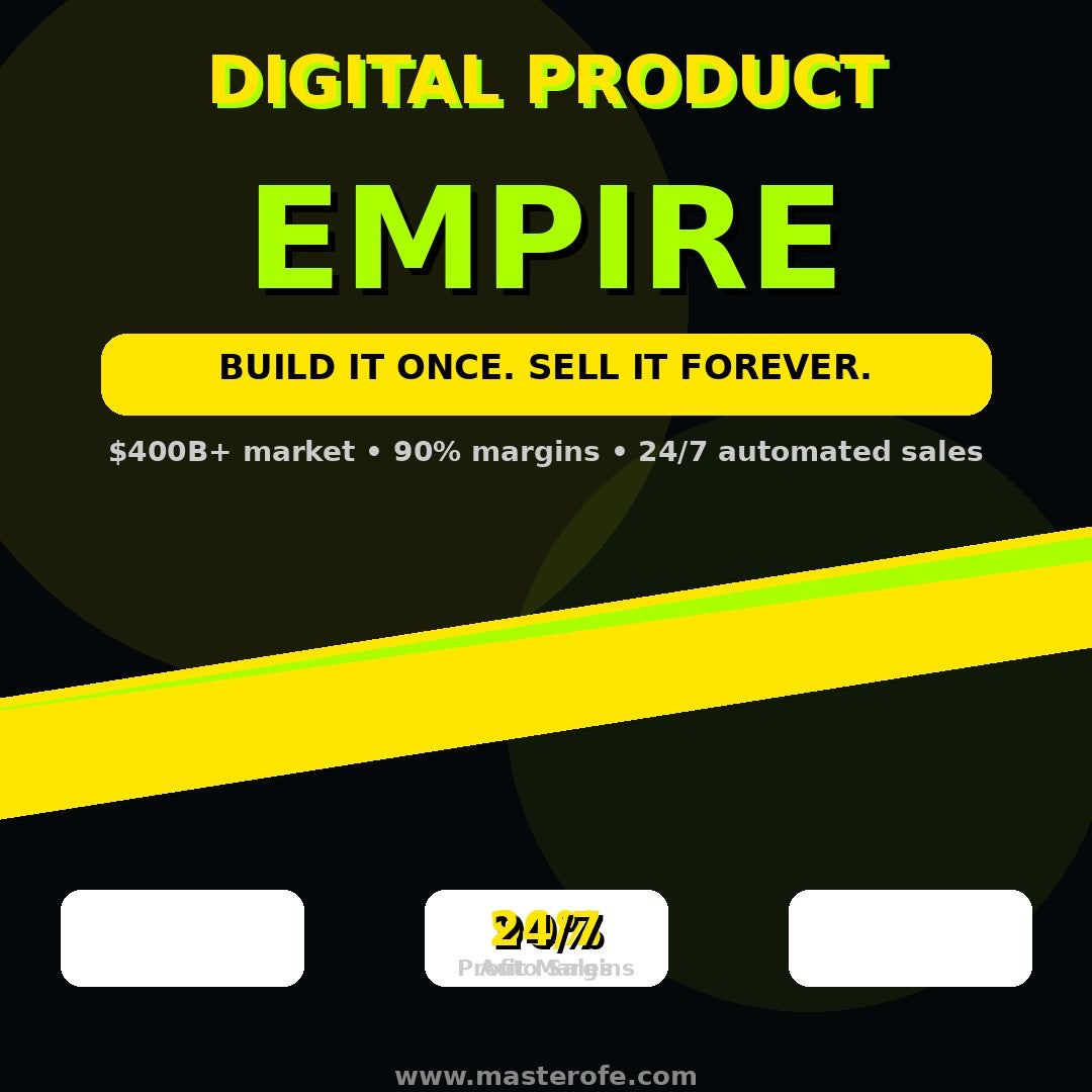 Digital Product Empire The Complete Guide to Creating, Selling, and Scaling Digital Products