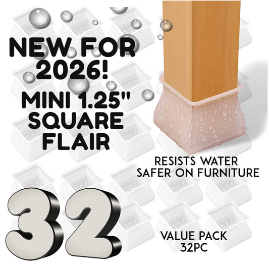 24-piece silicone chair leg covers