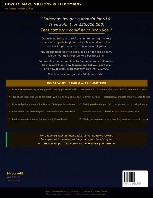 Domain Millions: The Ultimate Guide to Building Wealth with Domain Investing