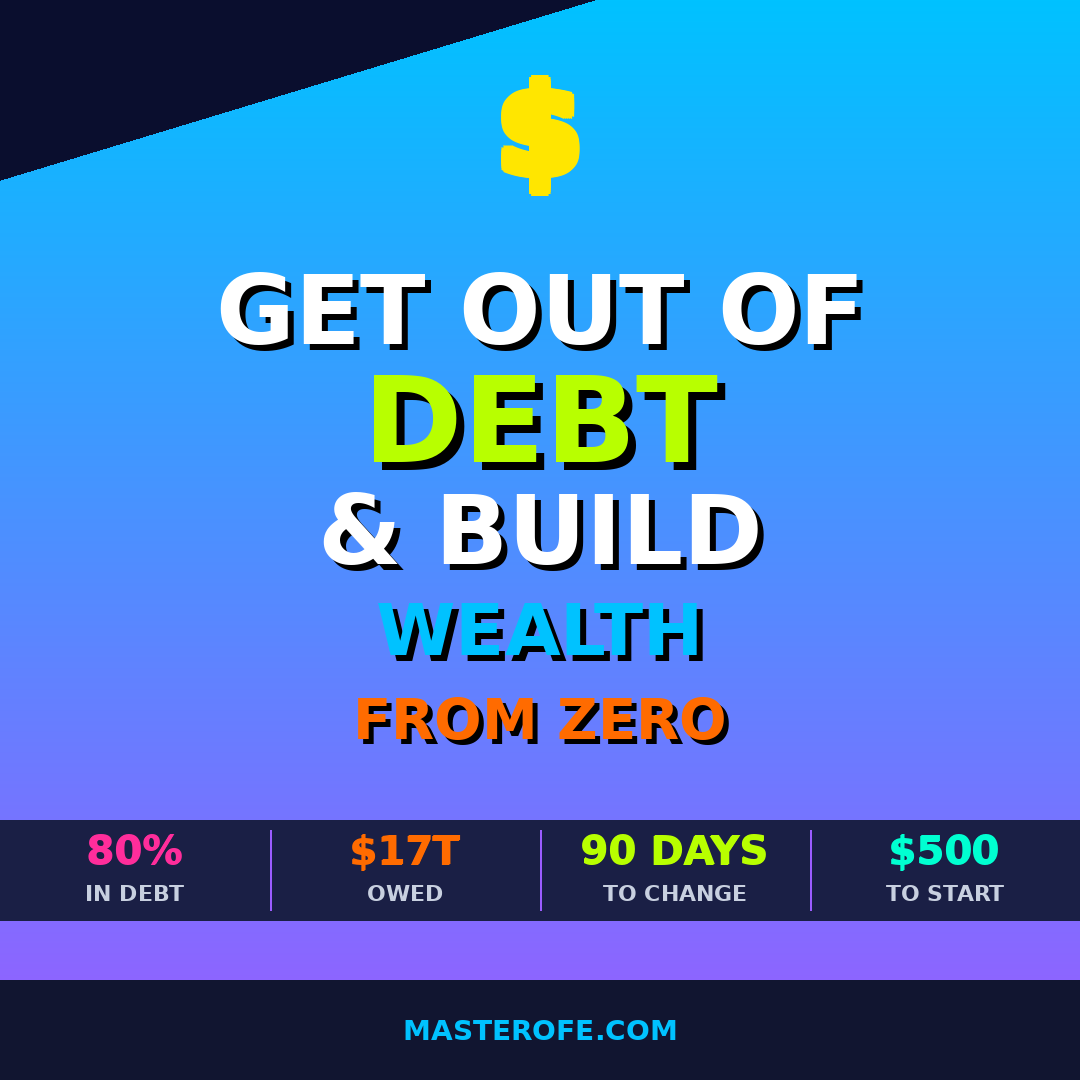 Get Out of Debt Build Wealth From Zero The Complete Guide to Financial Freedom