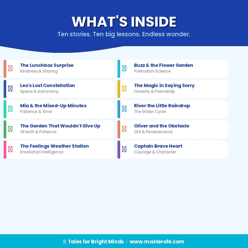 Tales for Bright Minds: A Storybook for Growing Hearts | Kids eBook | Digital Download | Stories with Life Lessons | Learning Collection PDF