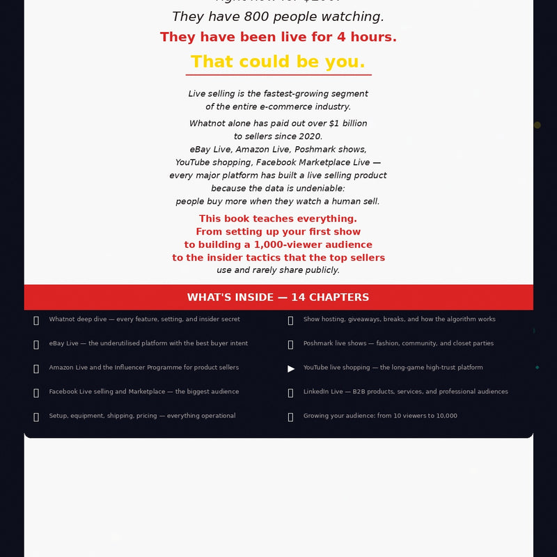 Live Streaming Selling Mastery – Turn Live Videos into High-Converting Sales Machines