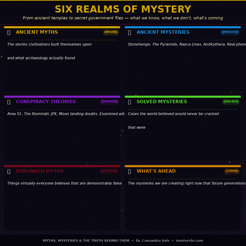 Myths, Mysteries & the Truth Behind Them – Exploring Legends, Secrets & Hidden History