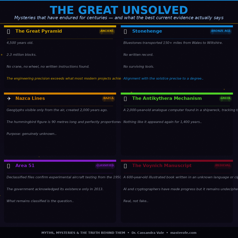 Myths, Mysteries & the Truth Behind Them – Exploring Legends, Secrets & Hidden History