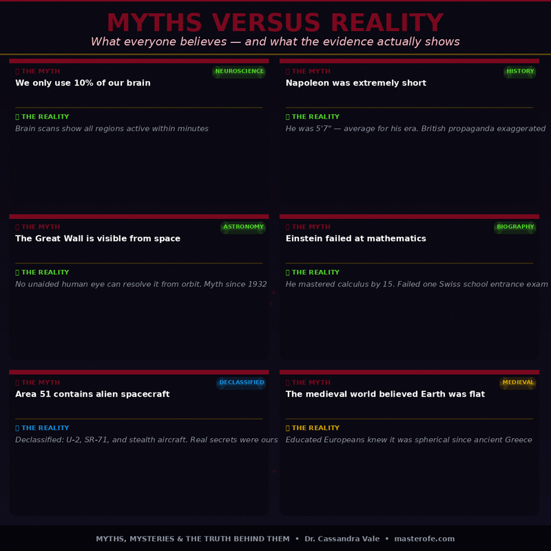 Myths, Mysteries & the Truth Behind Them – Exploring Legends, Secrets & Hidden History
