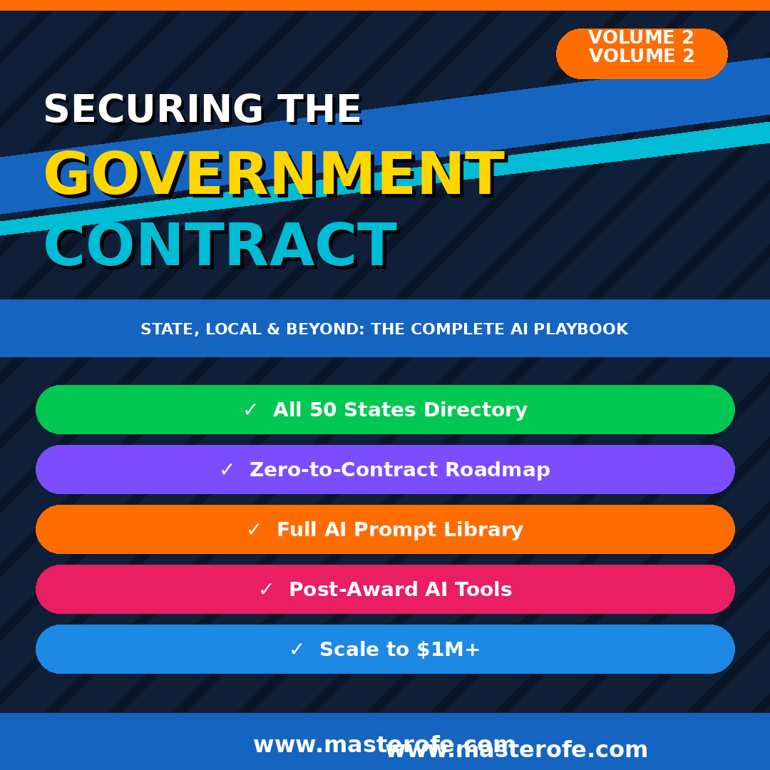 Govt Contracts Volume 2 The Complete Guide to Winning Government Contract Opportunities