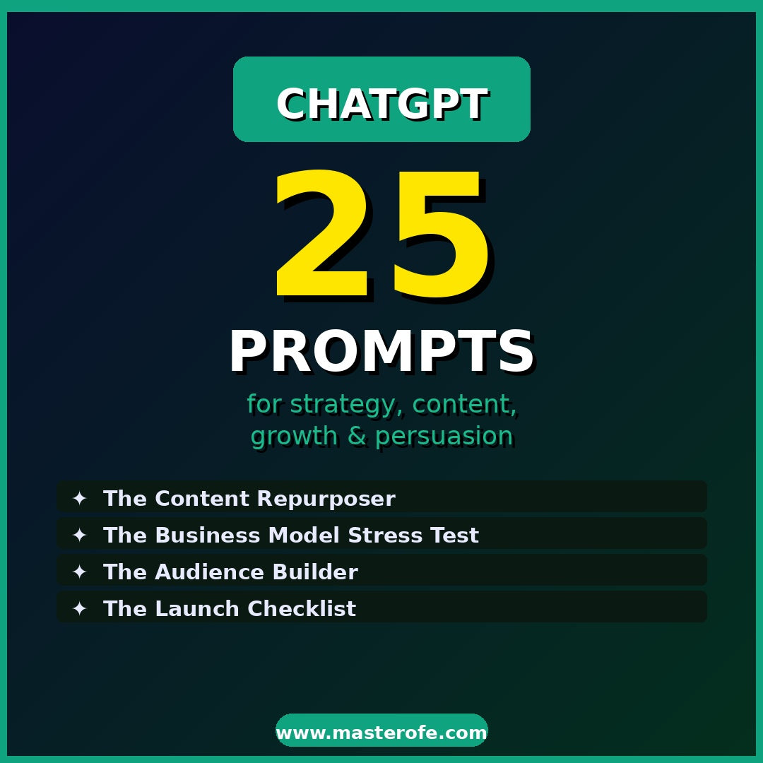 100 AI Power Prompts – Digital eBook Ready-to-Use Prompts for Productivity & Creativity