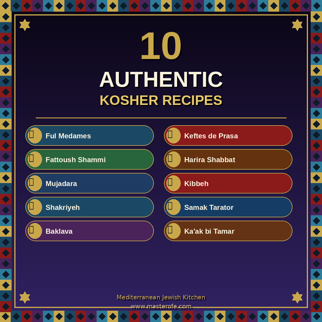 Mediterranean Jewish Kitchen The Complete Guide to Traditional Recipes, Flavors, and Culinary Heritage
