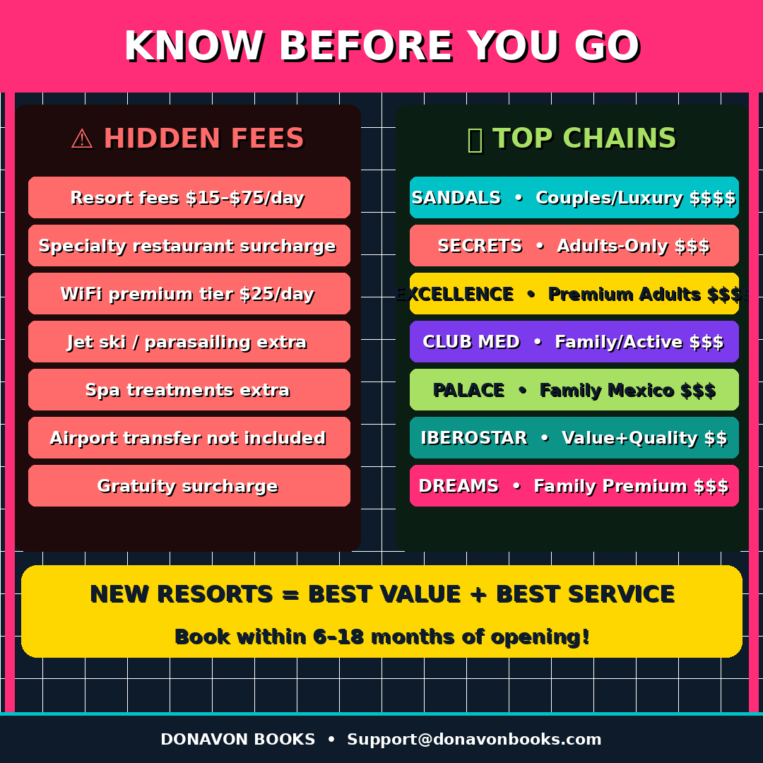 All Inclusive Resort Secrets – Digital eBook| Smart Travel Tips & Resort Planning Guide