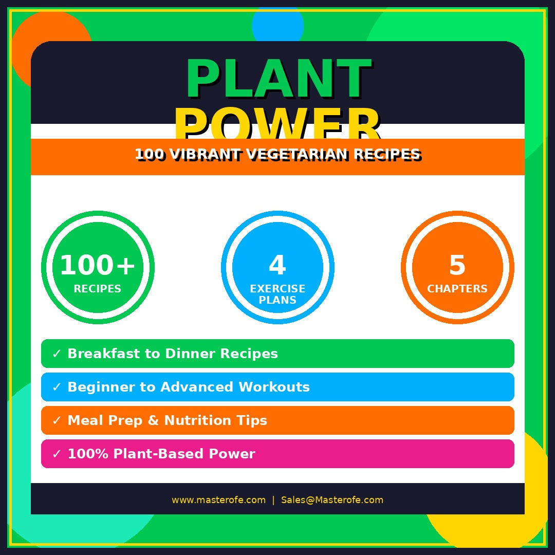 Plant Power Cookbook The Complete Guide to Delicious Plant Based Recipes and Healthy Living