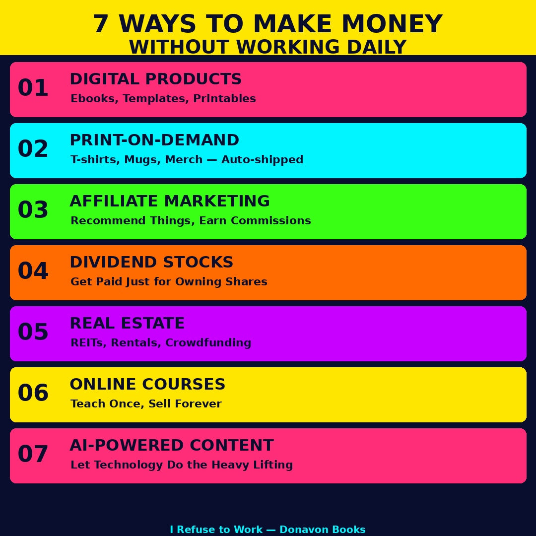 I Refuse to Work The Complete Guide to Building Financial Freedom and an Alternative Lifestyle