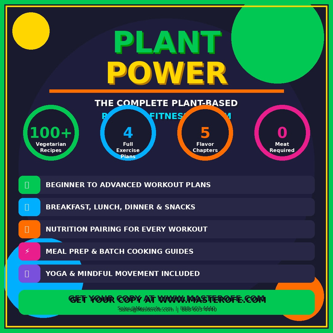 Plant Power Cookbook The Complete Guide to Delicious Plant Based Recipes and Healthy Living