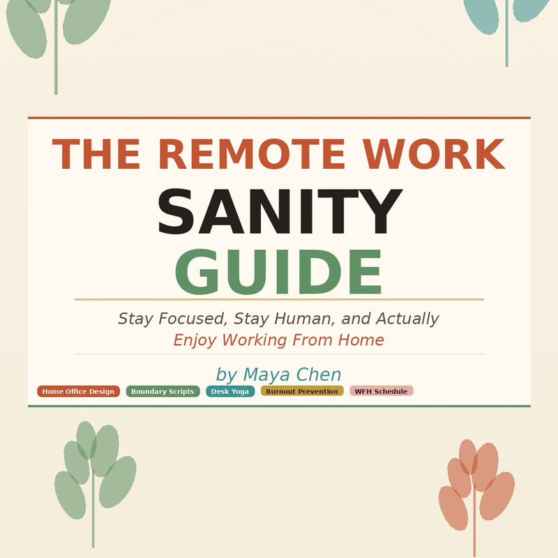 Remote Work Sanity – Stay Focused, Productive & Mentally Balanced While Working from Home