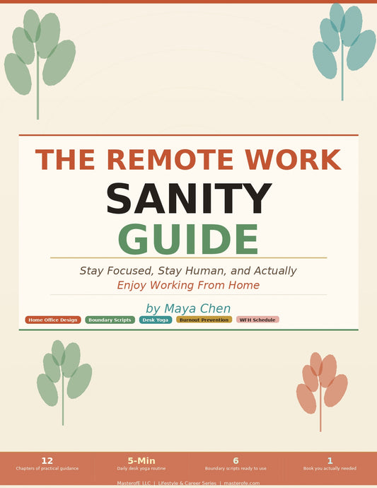 Remote Work Sanity – Stay Focused, Productive & Mentally Balanced While Working from Home