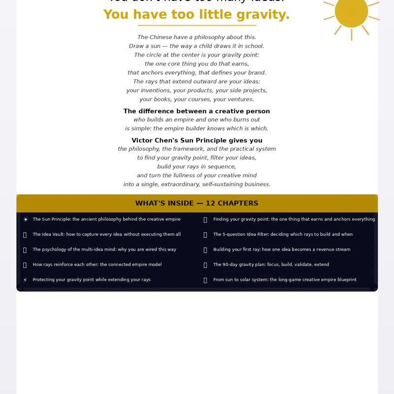 The Sun Principle – A Guide to Energy, Positivity & Building a Life That Attracts Growth