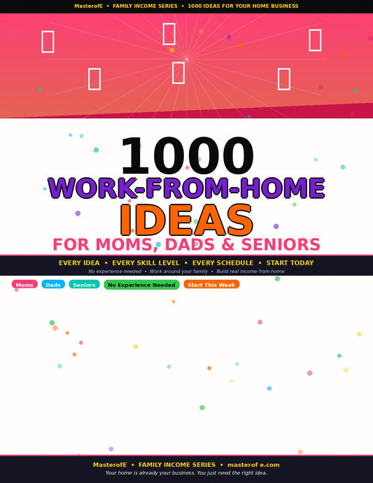 1000 Proven Work-From-Home Ideas for Moms, Dads, & Seniors